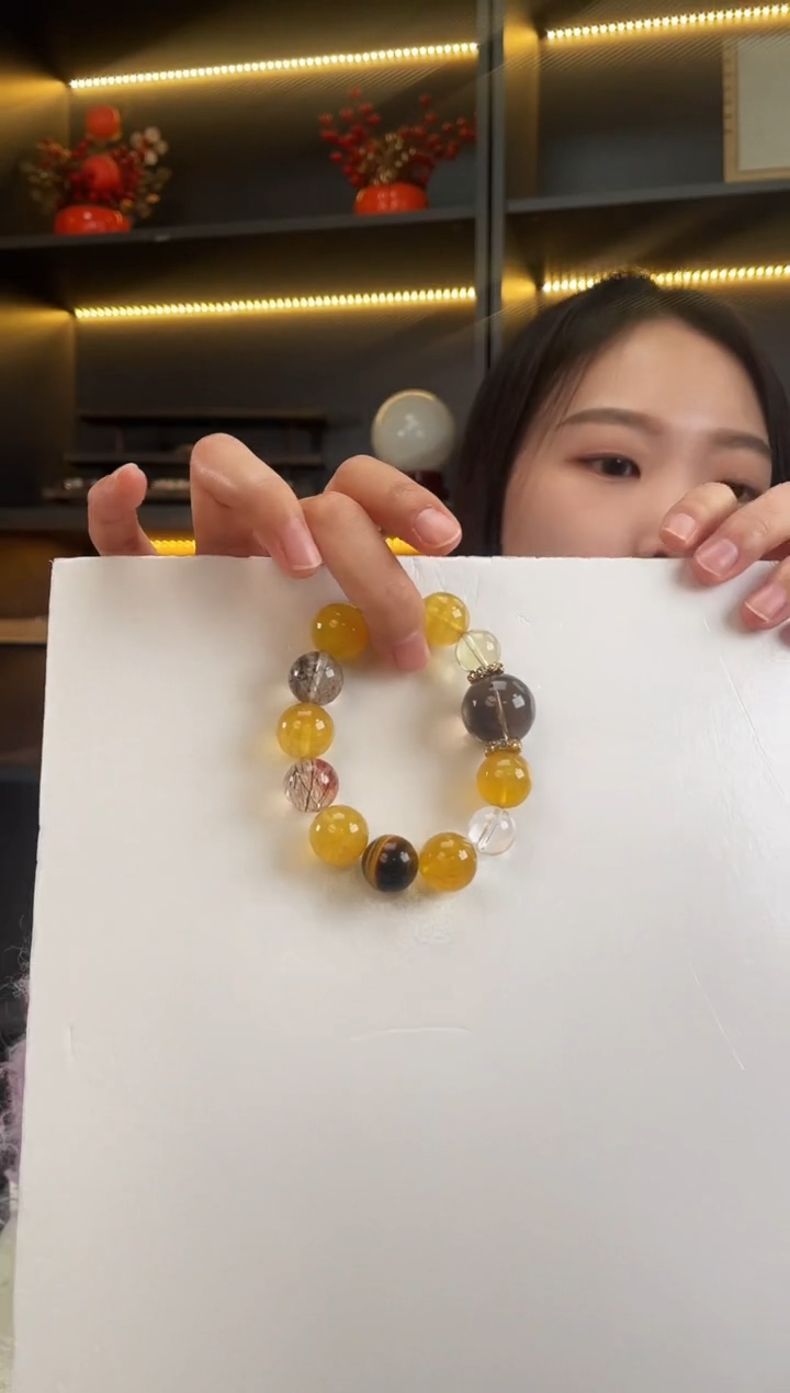 未镶嵌手链水晶茶晶多宝手串多样性发其一