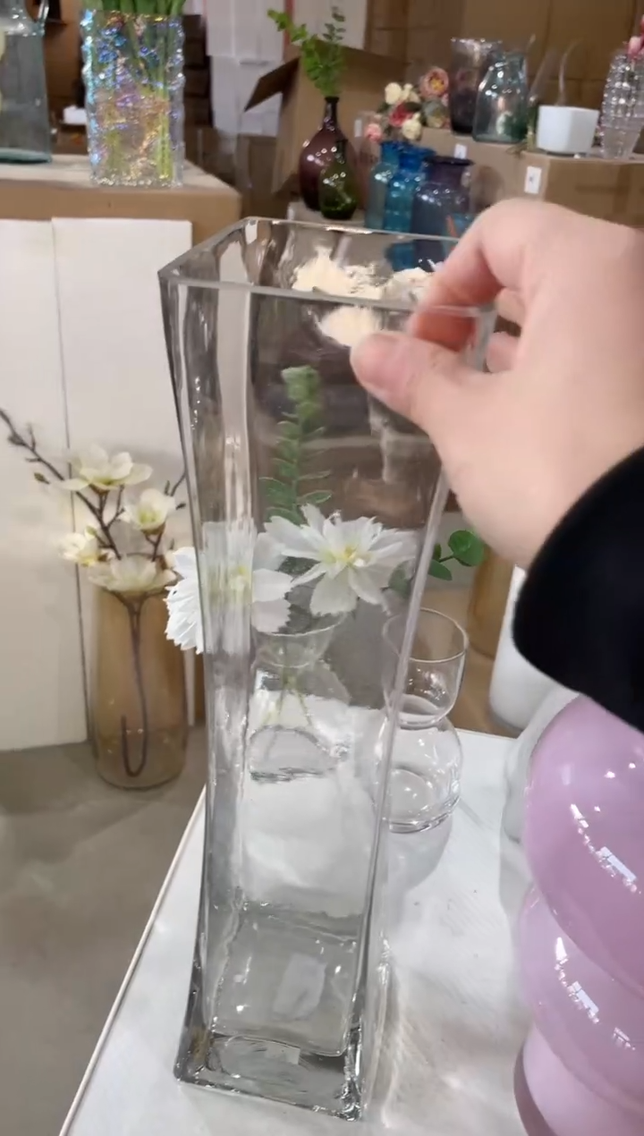 【闪购商品】无铅玻璃透明方形40