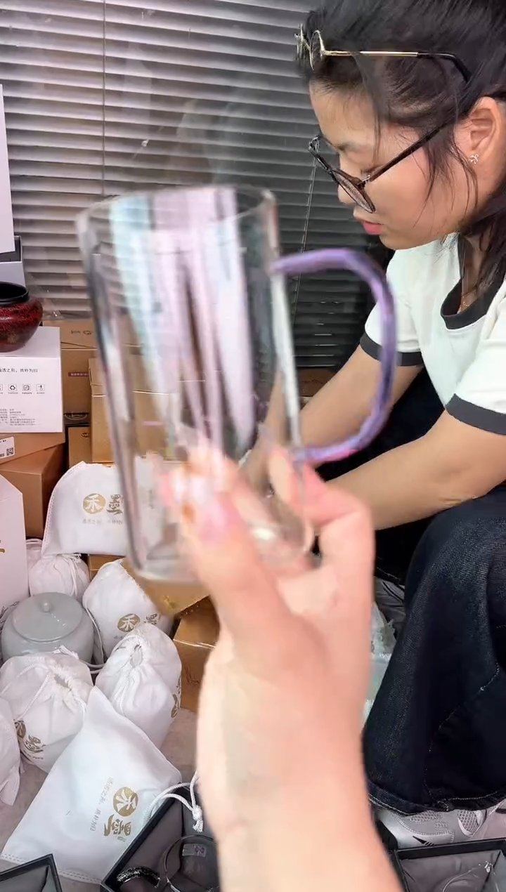 禾墨绿茶杯浅紫色          