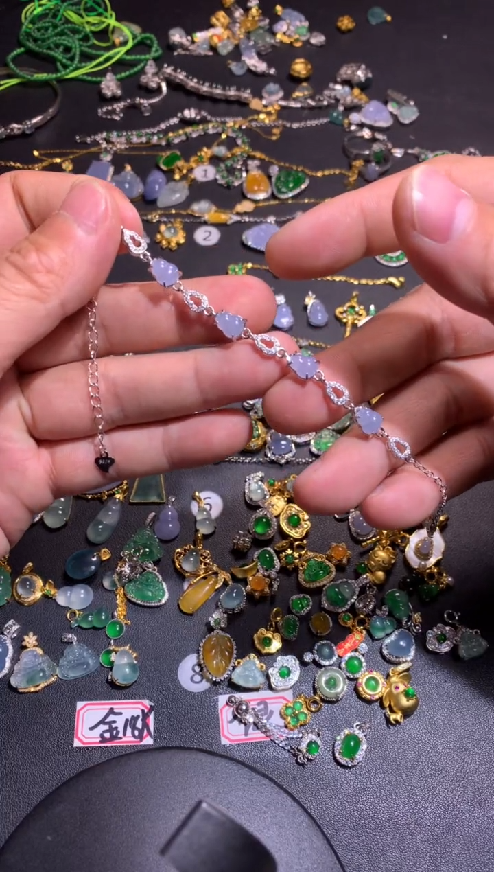 【闪购商品】翡翠吊坠(不含链)银S925镶嵌1