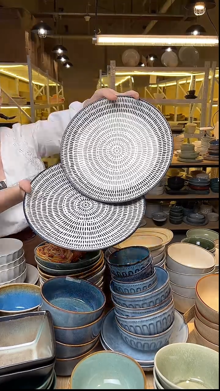 瓷314外贸尾货窑变釉下彩默认瑕疵