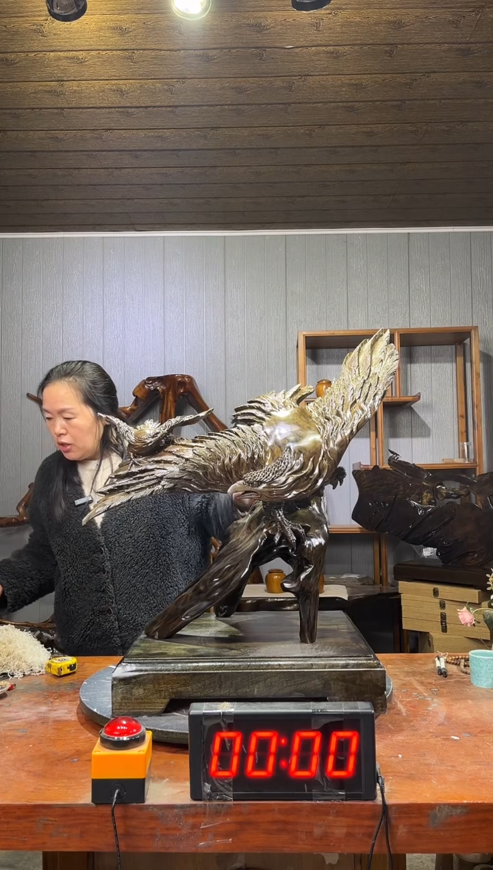 金丝楠棉*阴沉木大鹏展翅