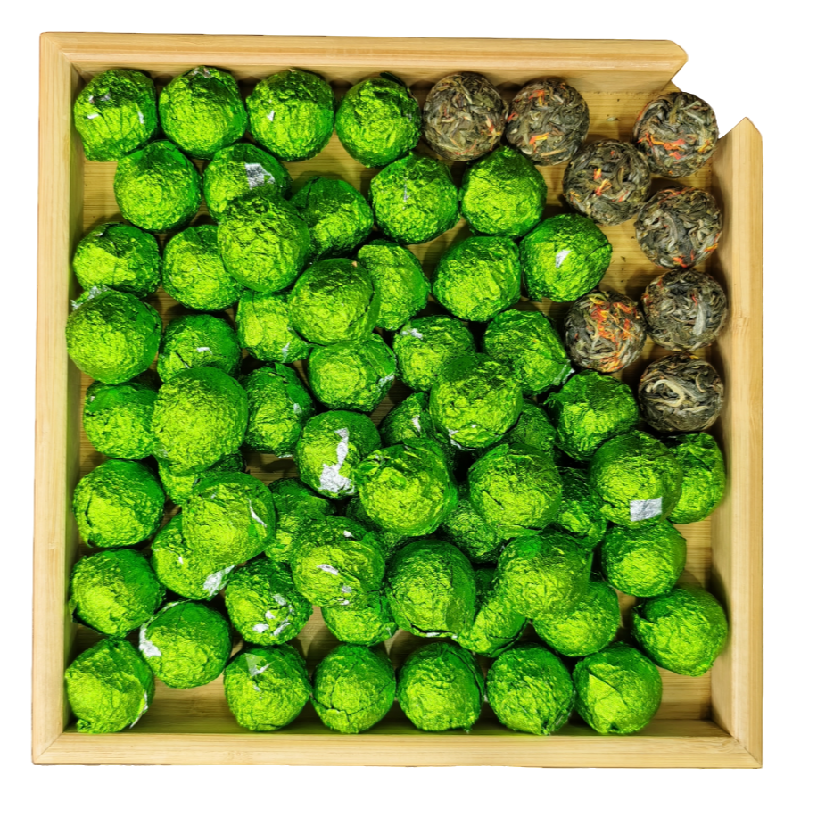 2023年 藏红花新班章生茶龙珠