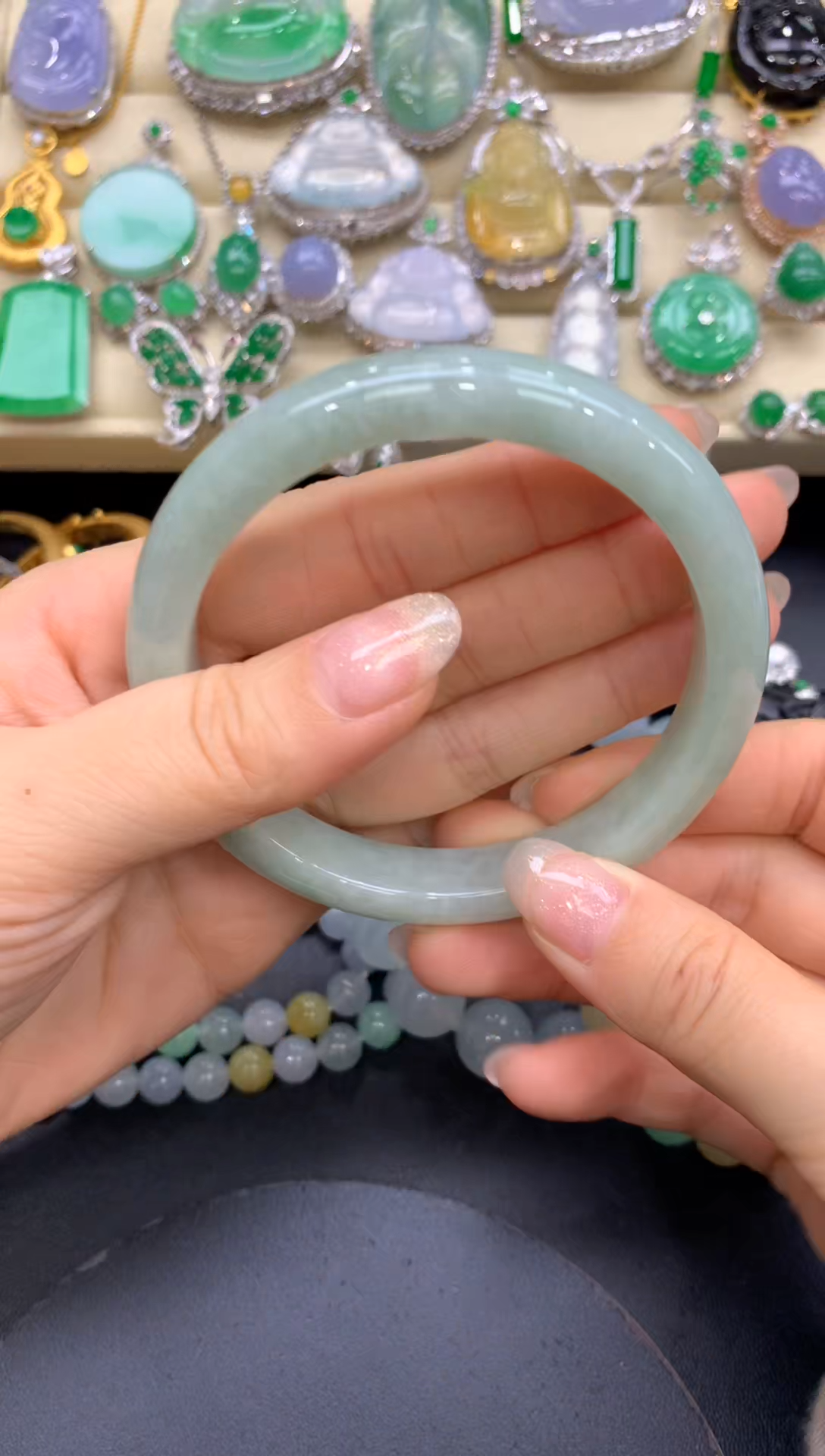 【闪购商品】翡翠手镯未镶嵌43-中国好珍宝