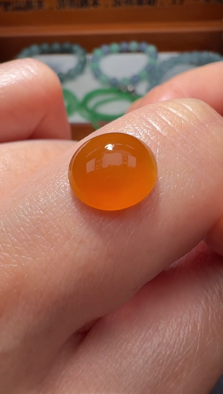 【闪购商品】定制翡翠未镶嵌9.7*9.2*3.9蛋面