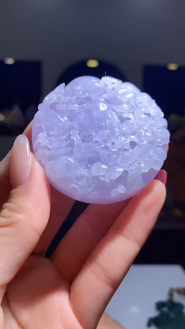 【闪购商品】定制翡翠未镶嵌1002hm-毛货挂件43