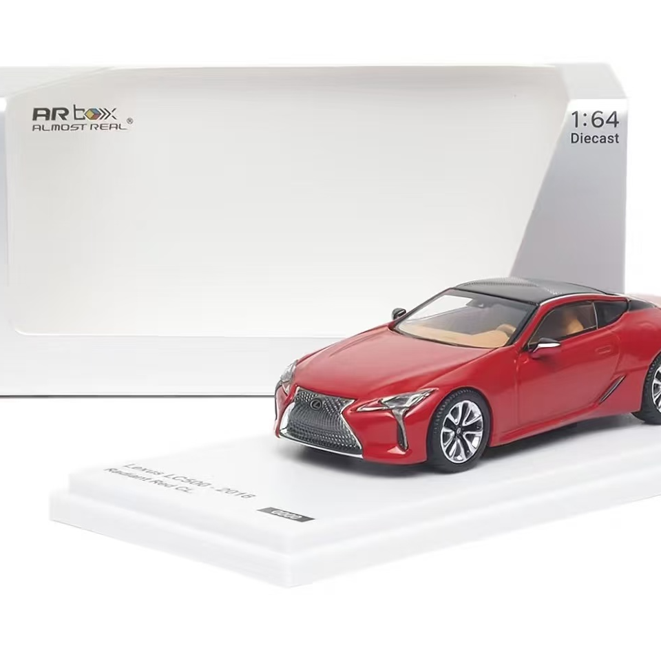 AR BOX 1:64雷克萨斯 LC500 2018款 红色 合金汽车模型经典版限量