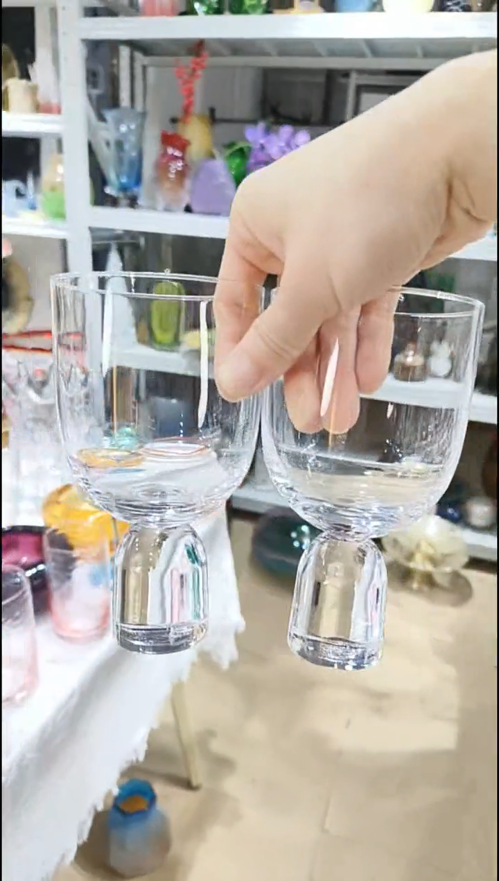 【闪购商品】水晶玻璃2只透明杯子