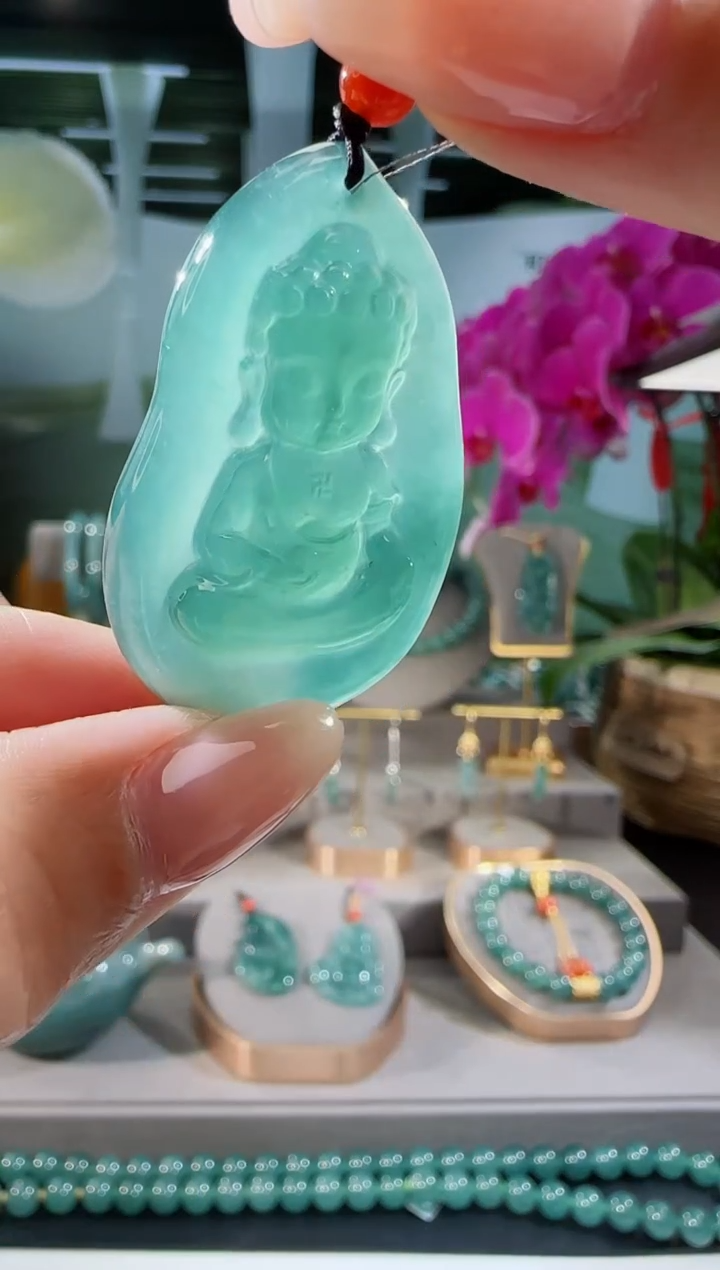 【闪购商品】翡翠吊坠(不含链)未镶嵌宝宝佛多样性发一