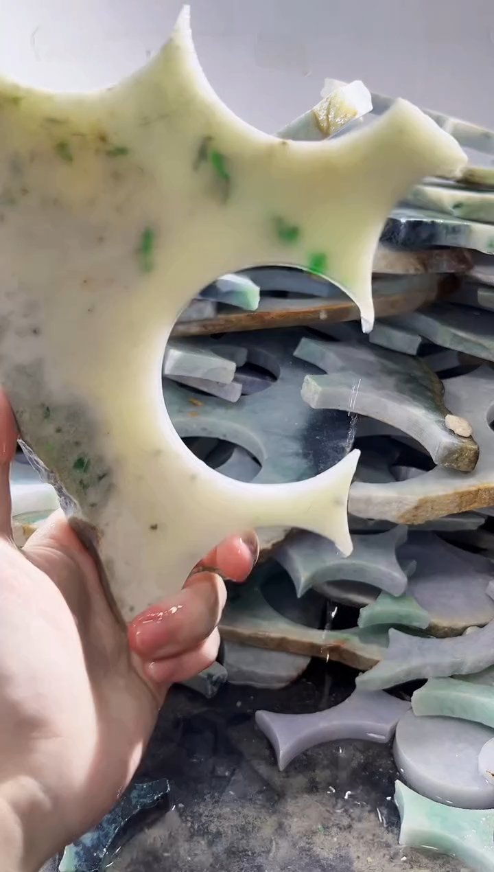 裸石翡翠缅甸翡翠A货文574