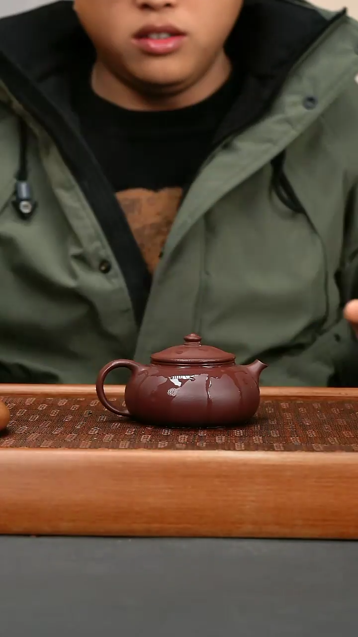 【闪购商品】紫砂茶壶LW 紫泥 寒江 180