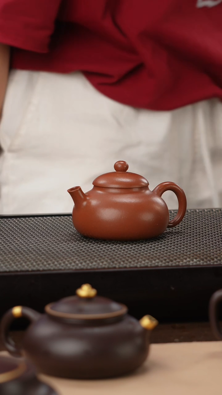 茶壶紫砂绝红降坡泥玉露西施150cc