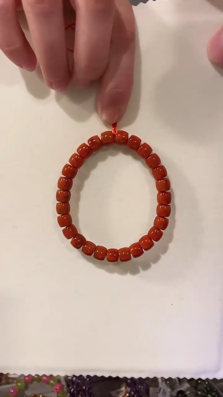 【闪购商品】南红玛瑙手链未镶嵌南红老型直切