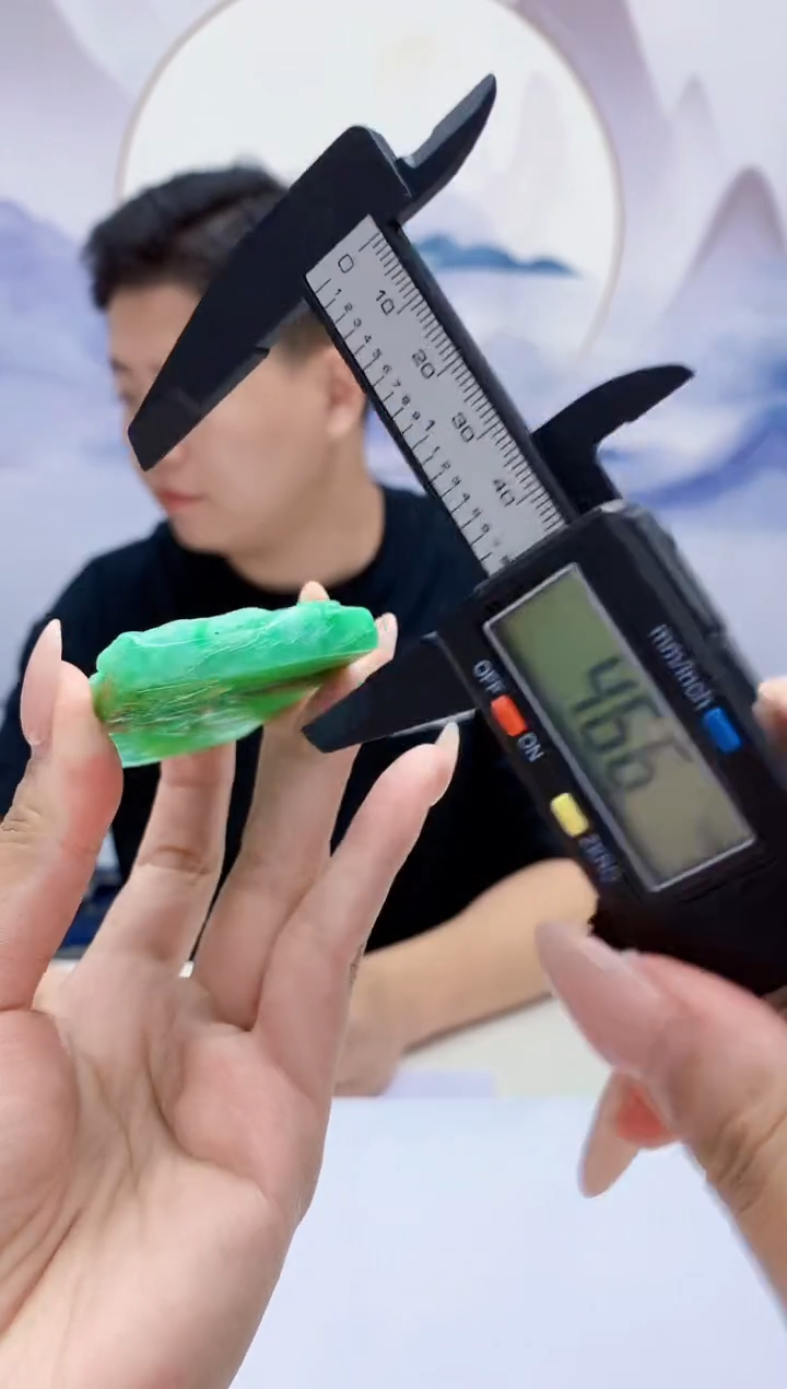 定制翡翠未镶嵌4917MM-毛货挂件