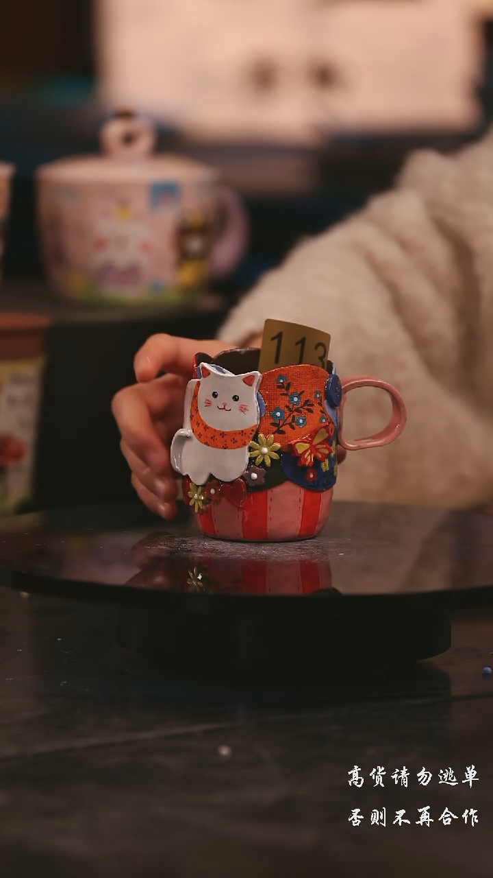 陶瓷景德镇可爱设计师款陶瓷 