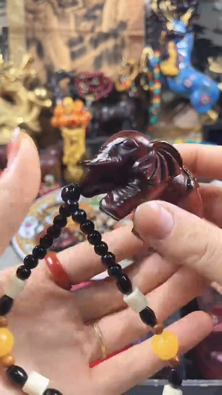 金刚菩提把件花姐甄选大象手把件