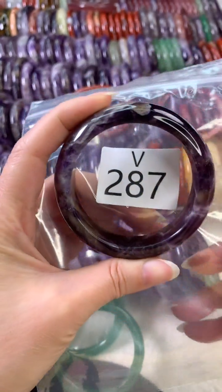 【闪购商品】水晶水晶手镯V未镶嵌287-55