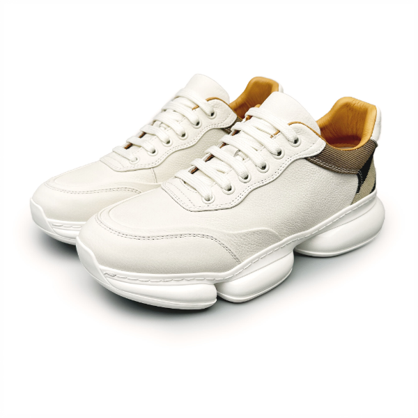 BIEUBRAYR/【断码特价】格纹三气垫商务休闲舒适百搭软底男士皮鞋