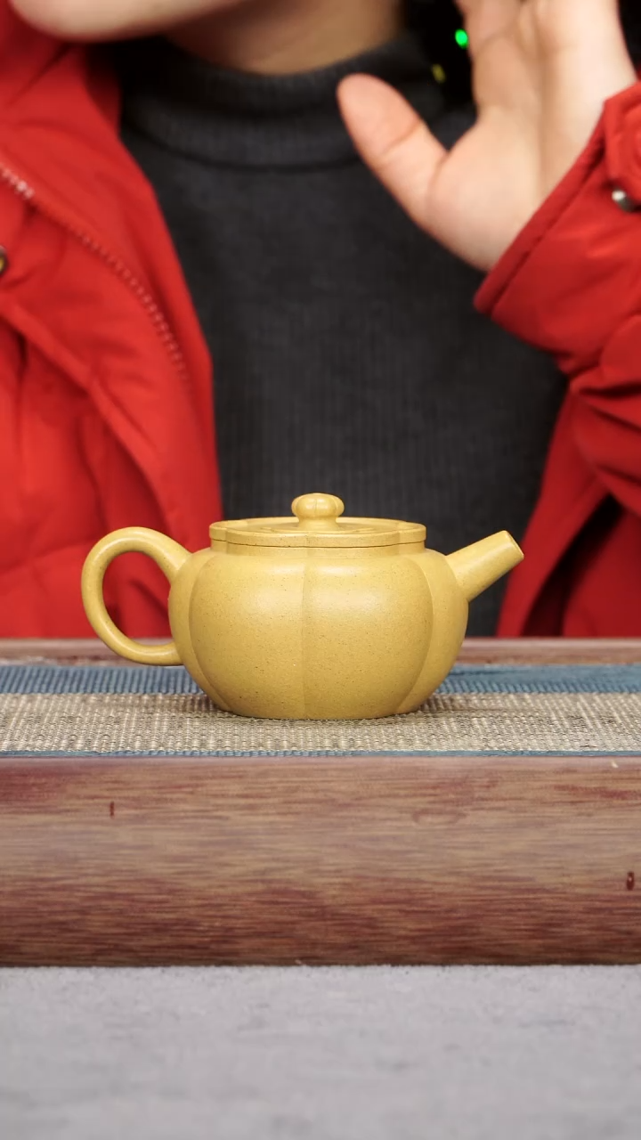 【闪购商品】紫砂茶壶黄金段 筋纹梅花