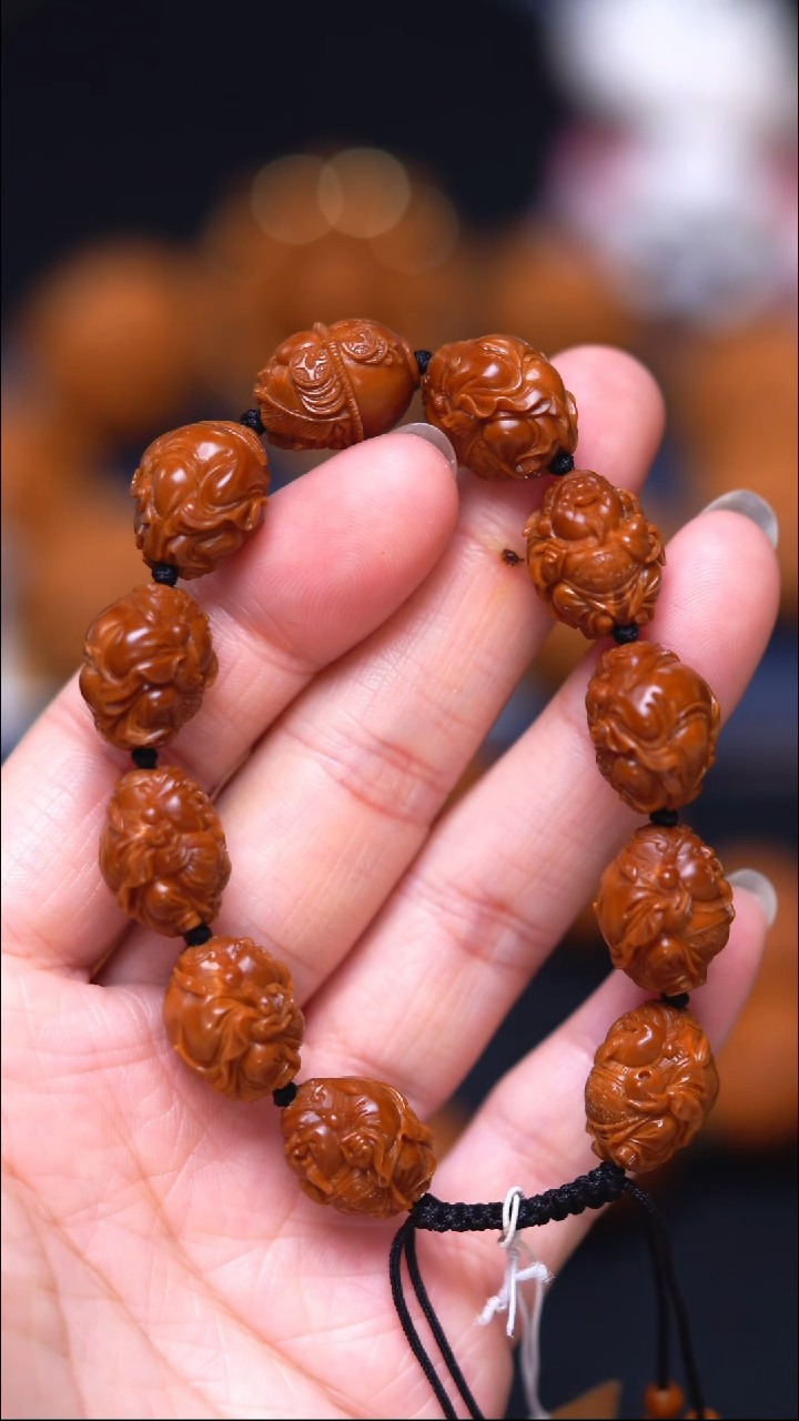 手串/手链橄榄核飞**翠财神