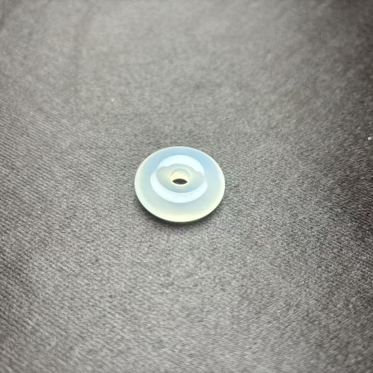 天然玉石高冰高透白色平安扣吊坠玉髓XYS002