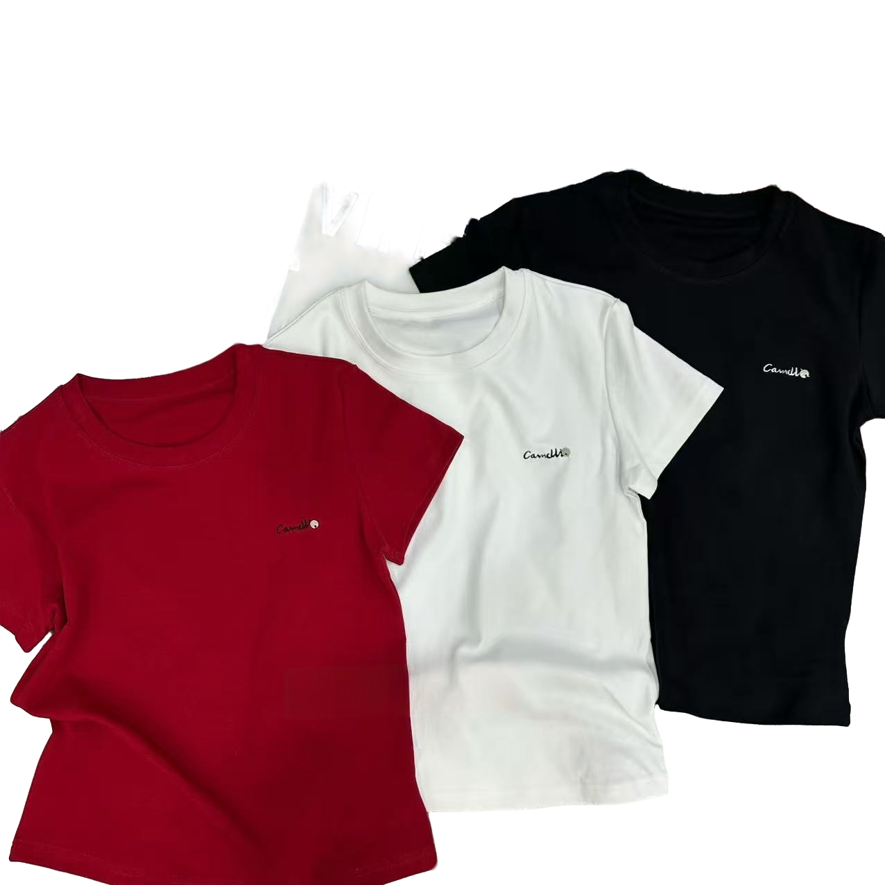 【二婷推荐】25年秋冬季新款字母印花圆领短袖T恤2001