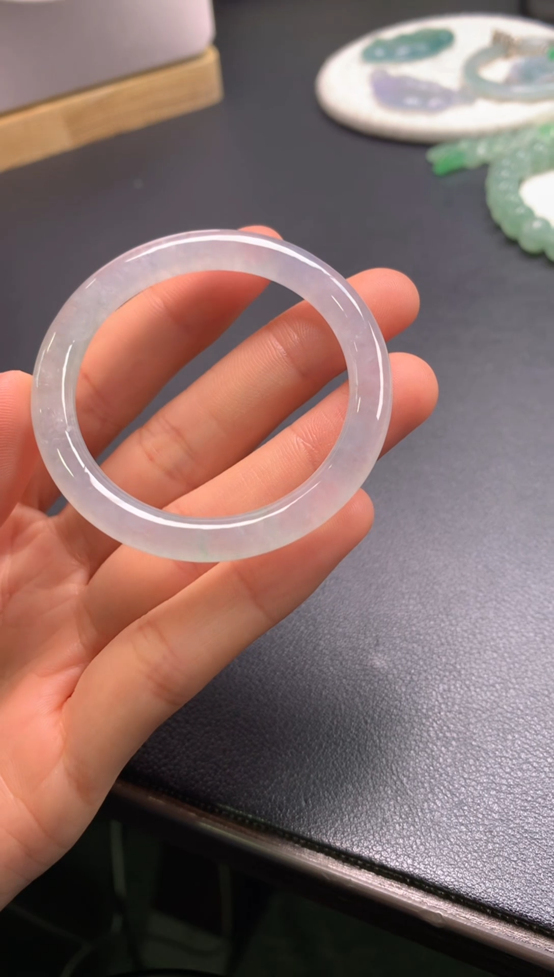 未镶嵌定制翡翠Y****窝0517434667（42.8*5.6*6）