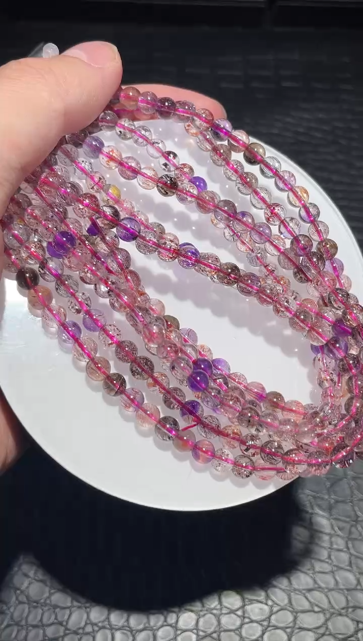 【闪购商品】水晶手链未镶嵌多圈超七A5（多样性发其一）