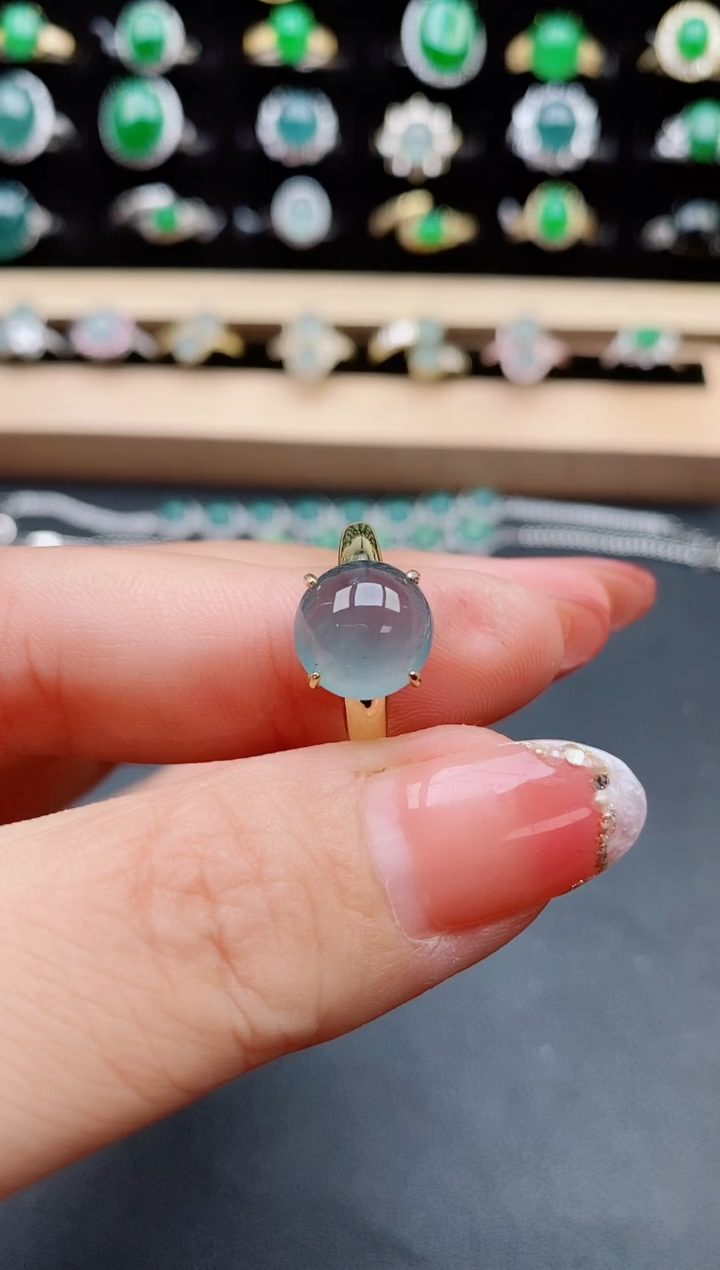 【闪购商品】翡翠戒指银S925镶嵌50805801