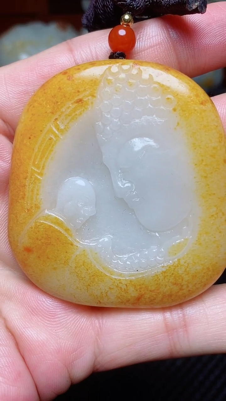 未镶嵌和田玉挂件水*财6