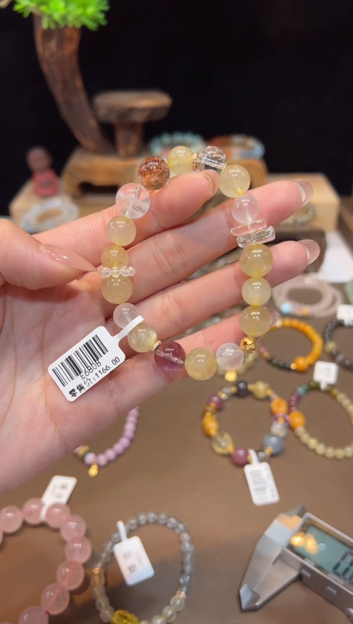 水晶手链未镶嵌手饰@@E6808