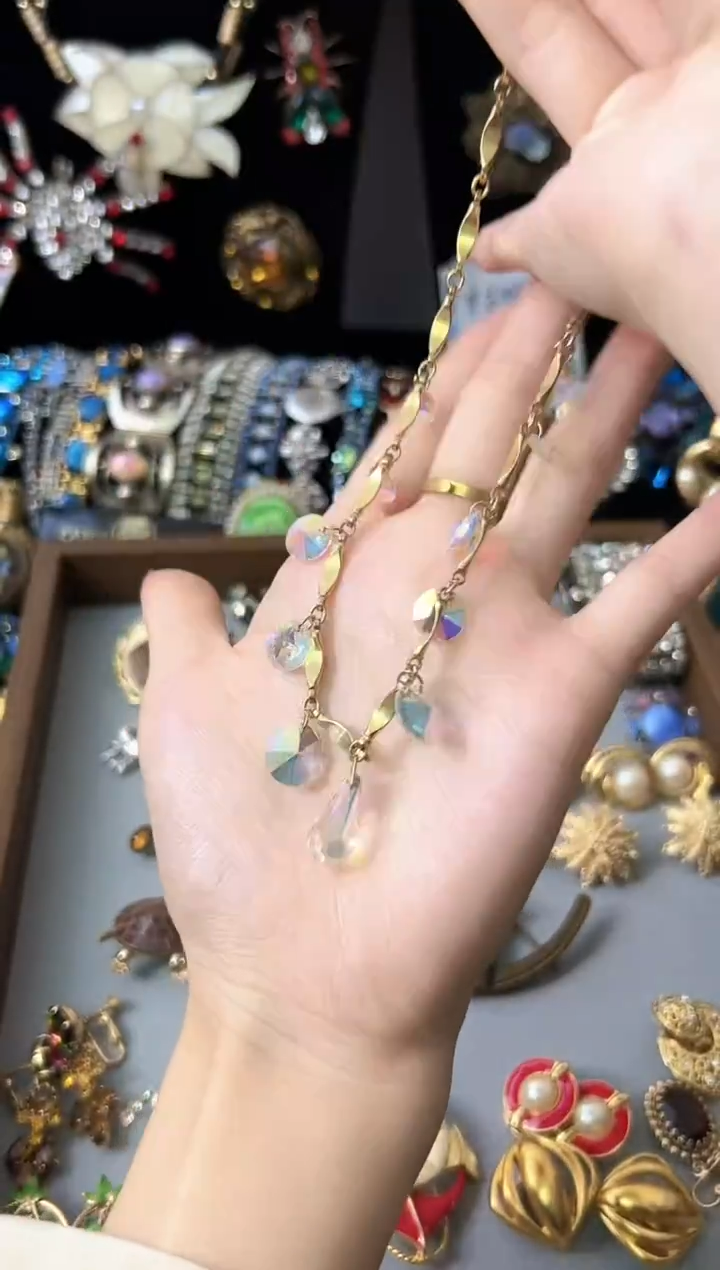 铁合金合成碳硅石考文垂爆闪素金项链