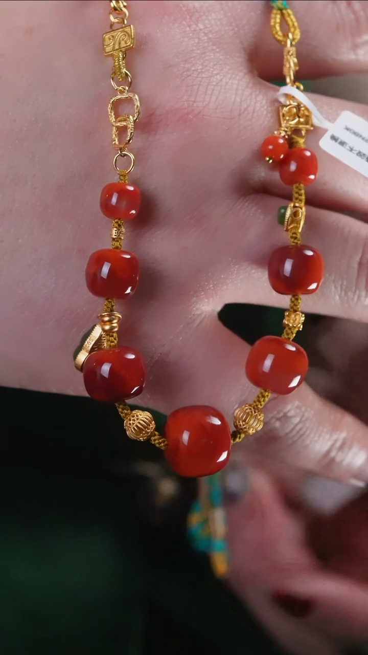 【闪购商品】南红玛瑙颈饰未镶嵌设计@@sj1505-lp