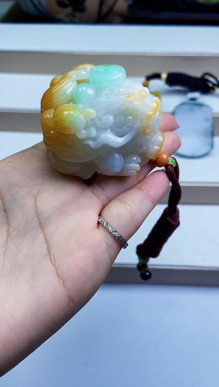 颈饰未镶嵌翡翠翡翠A货