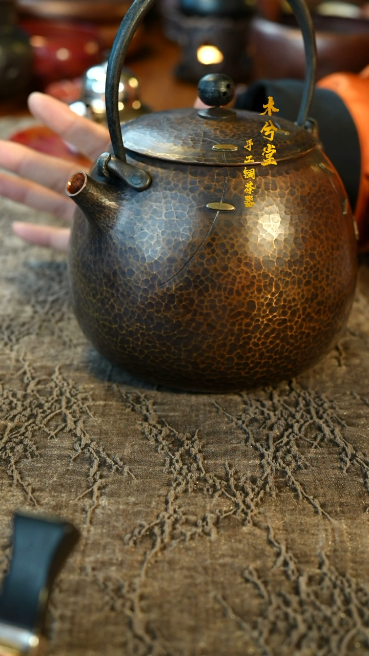 【闪购商品】瓜型纯手工锻打煮水壶