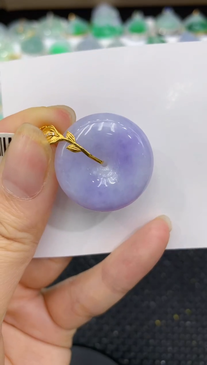 【闪购商品】翡翠颈饰18K金镶嵌11111111111