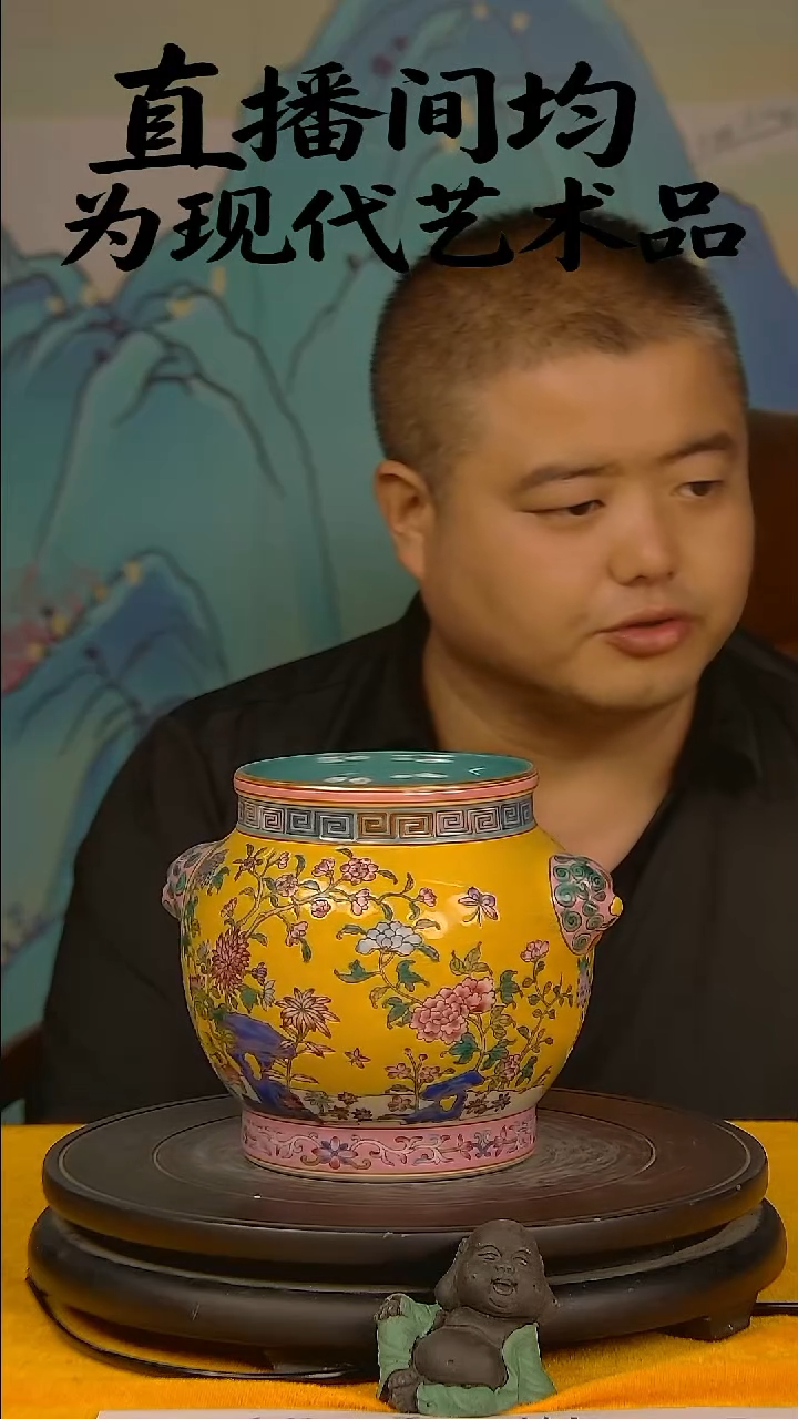 摆件景德镇陶瓷青花摆件25