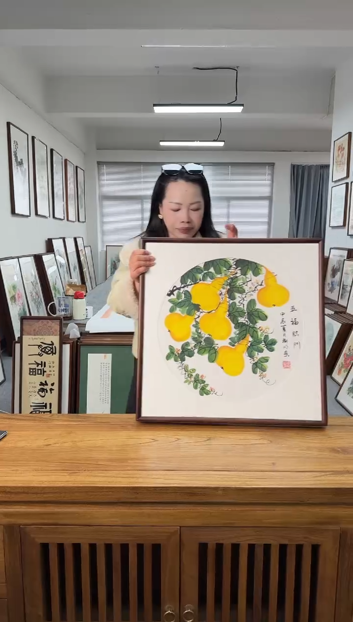 书法王树明18-53*53绘画手绘同款榫卯