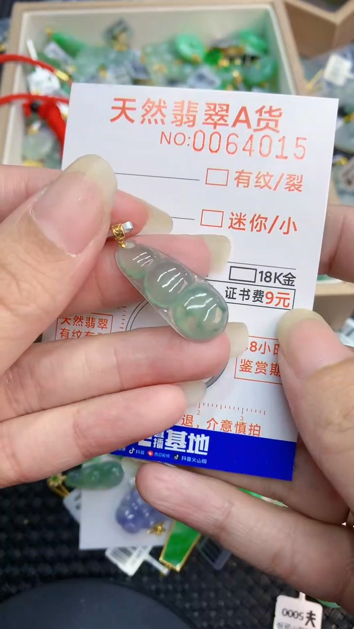【闪购商品】翡翠颈饰18K金镶嵌           8