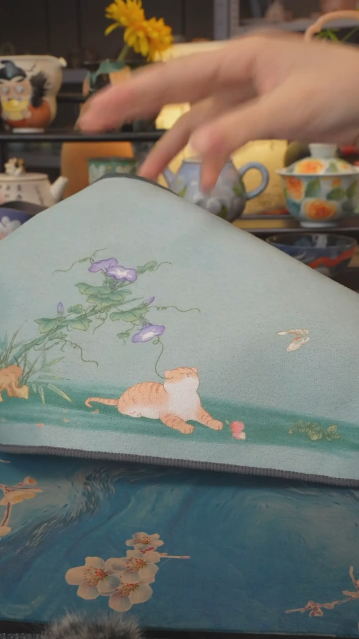 【闪购商品】直播间福利 青绿茶巾15*30cm