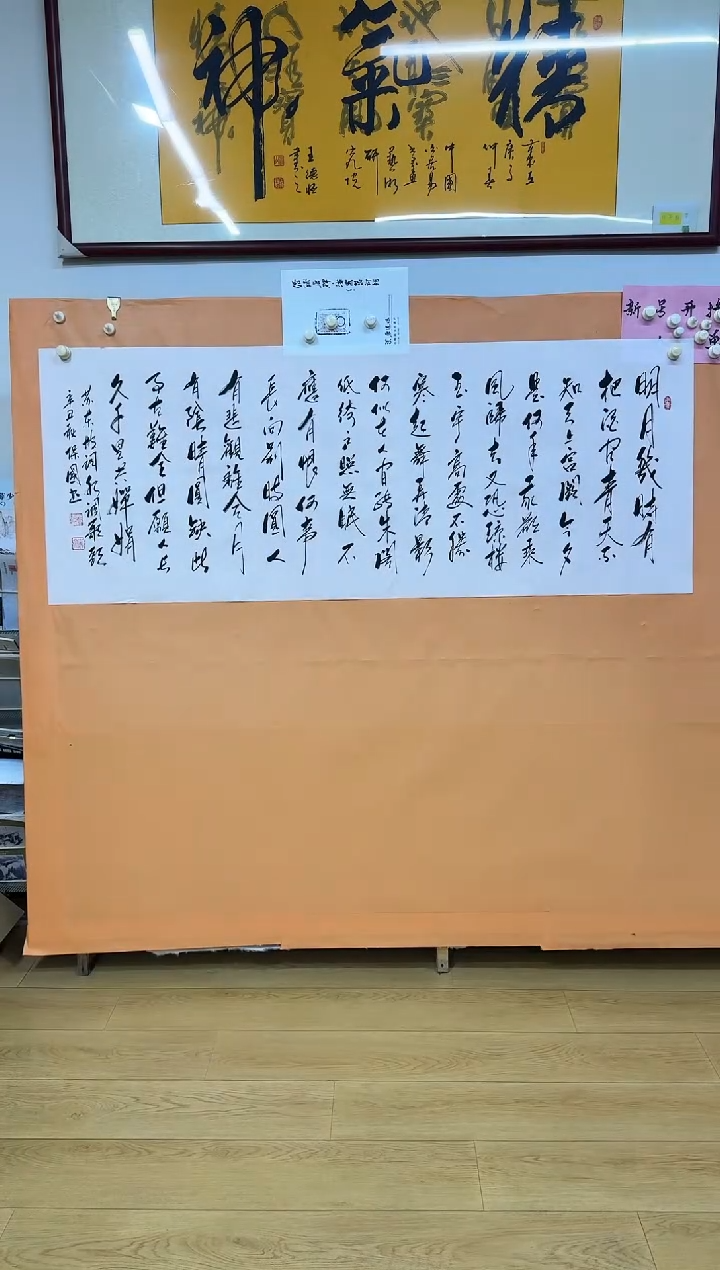 书法水调歌头诗词作品