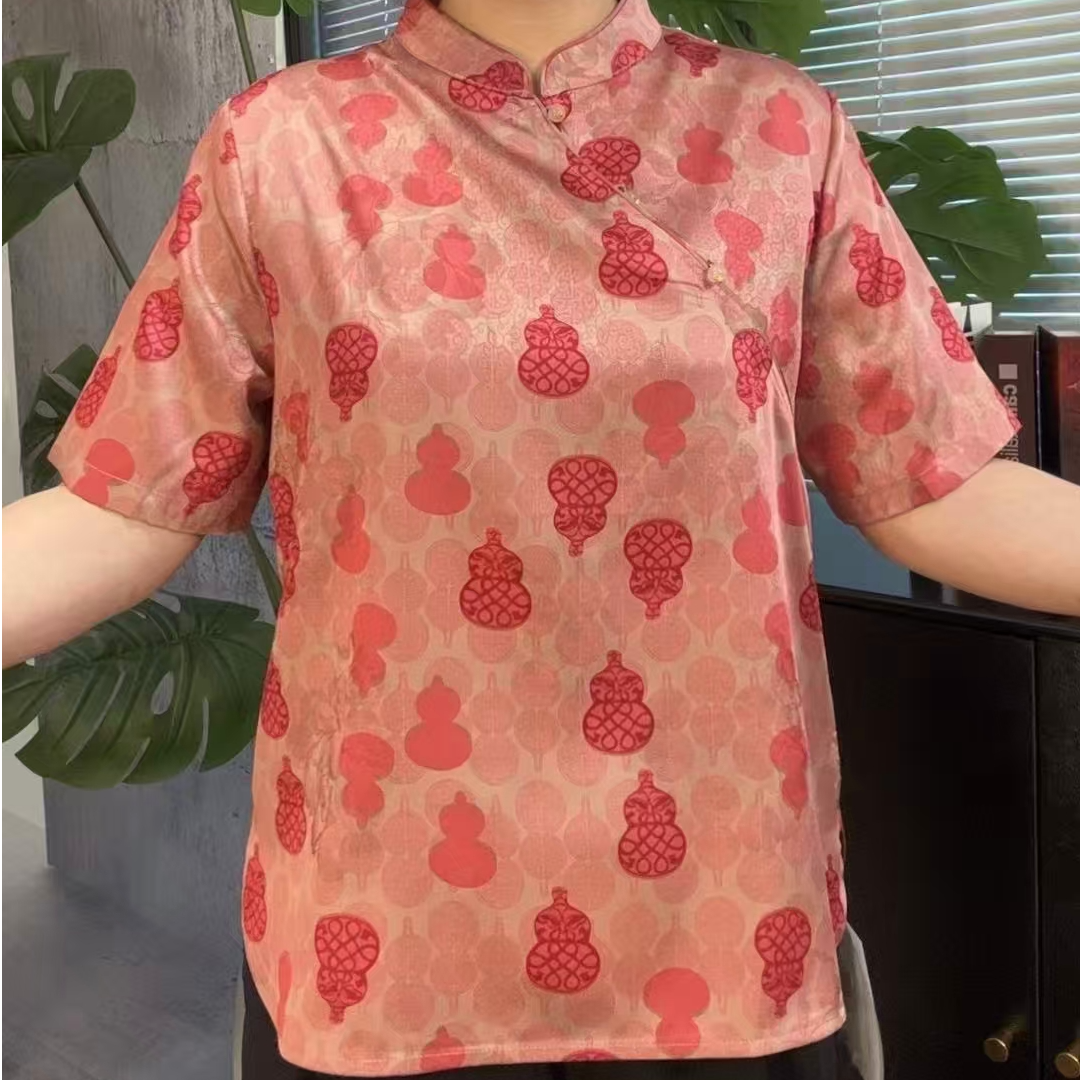 6089新中式国风小立领上衣  葫芦小金刚