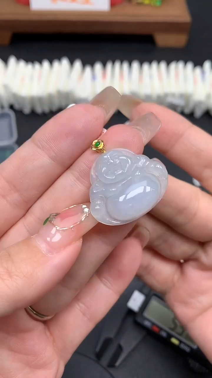 【闪购商品】翡翠吊坠(不含链)18K金镶嵌MS160636