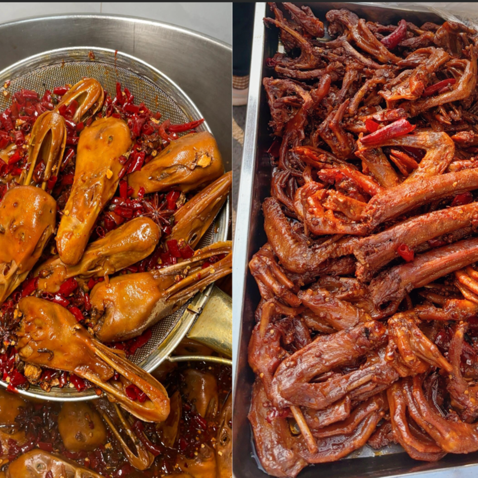 小饶卤菜特色卤鸭脖鸭头