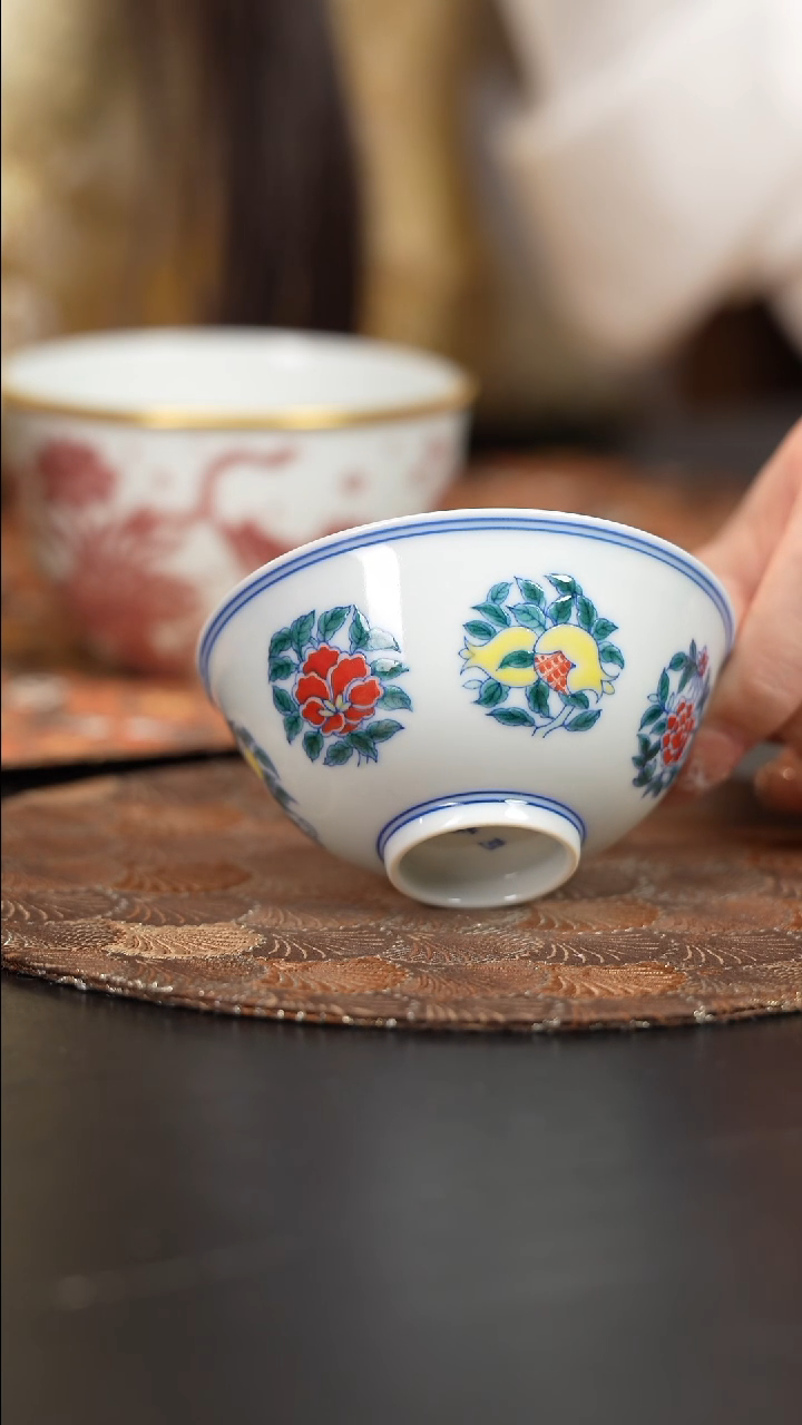 【闪购商品】杯问玉斗彩问玉斗彩