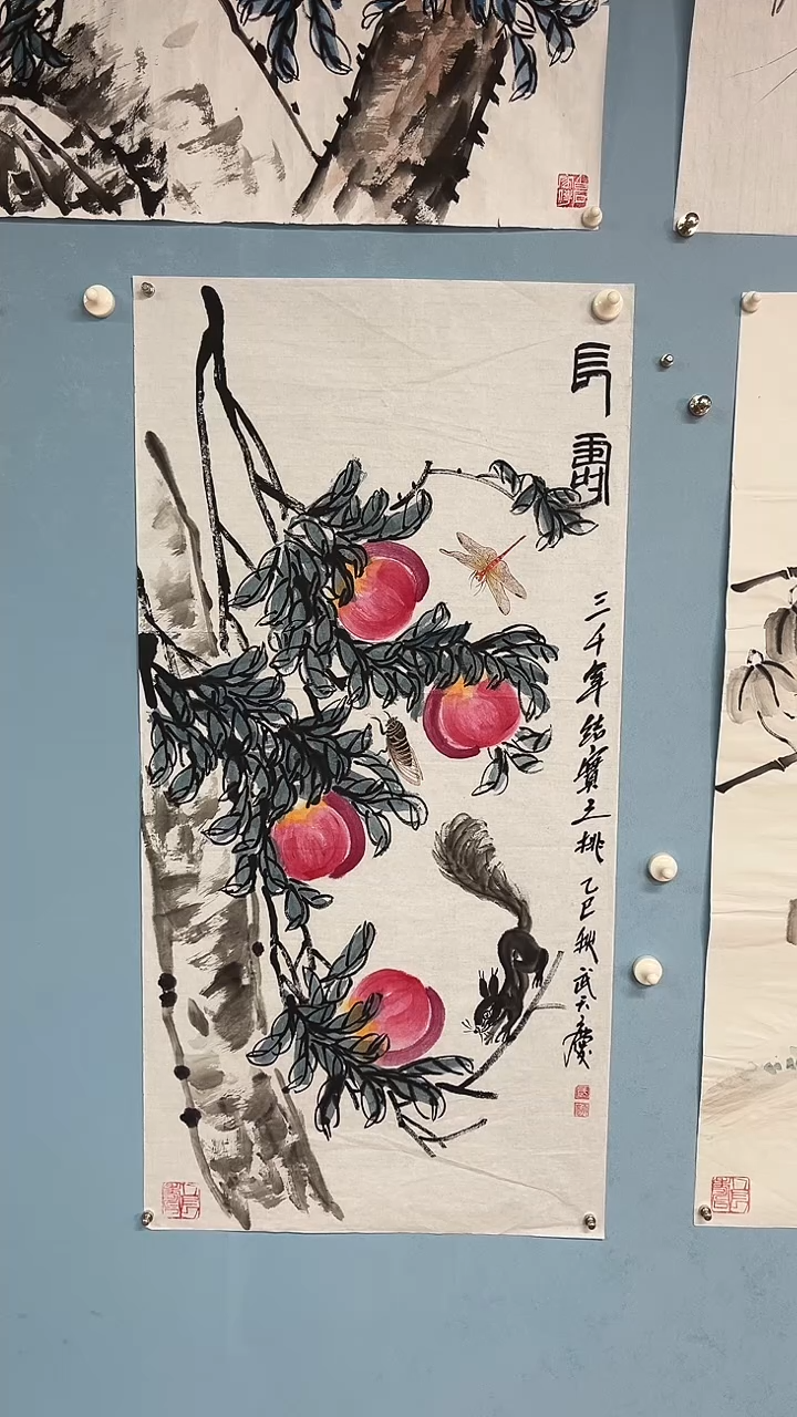 国画武天庆【长寿】
