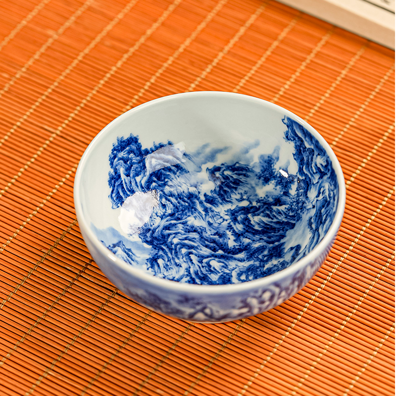 【小乔赏瓷】景琳藏秋山行旅普洱杯jlc49