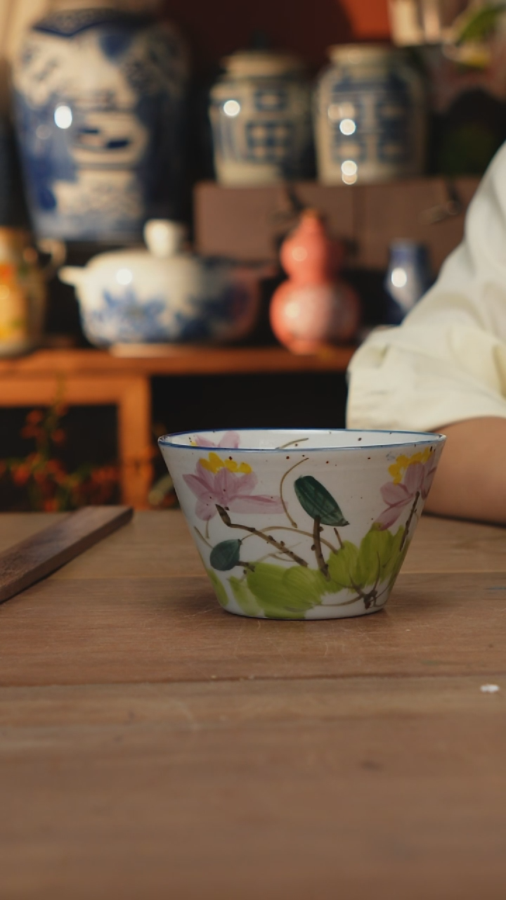 现代 景德镇设计师釉下手绘陶瓷餐具