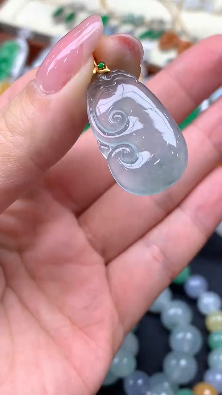 【闪购商品】翡翠颈饰未镶嵌18-天然翡翠
