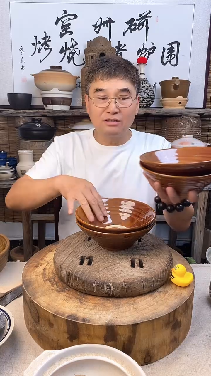 陶瓷陶土8英寸拉面碗（4只）